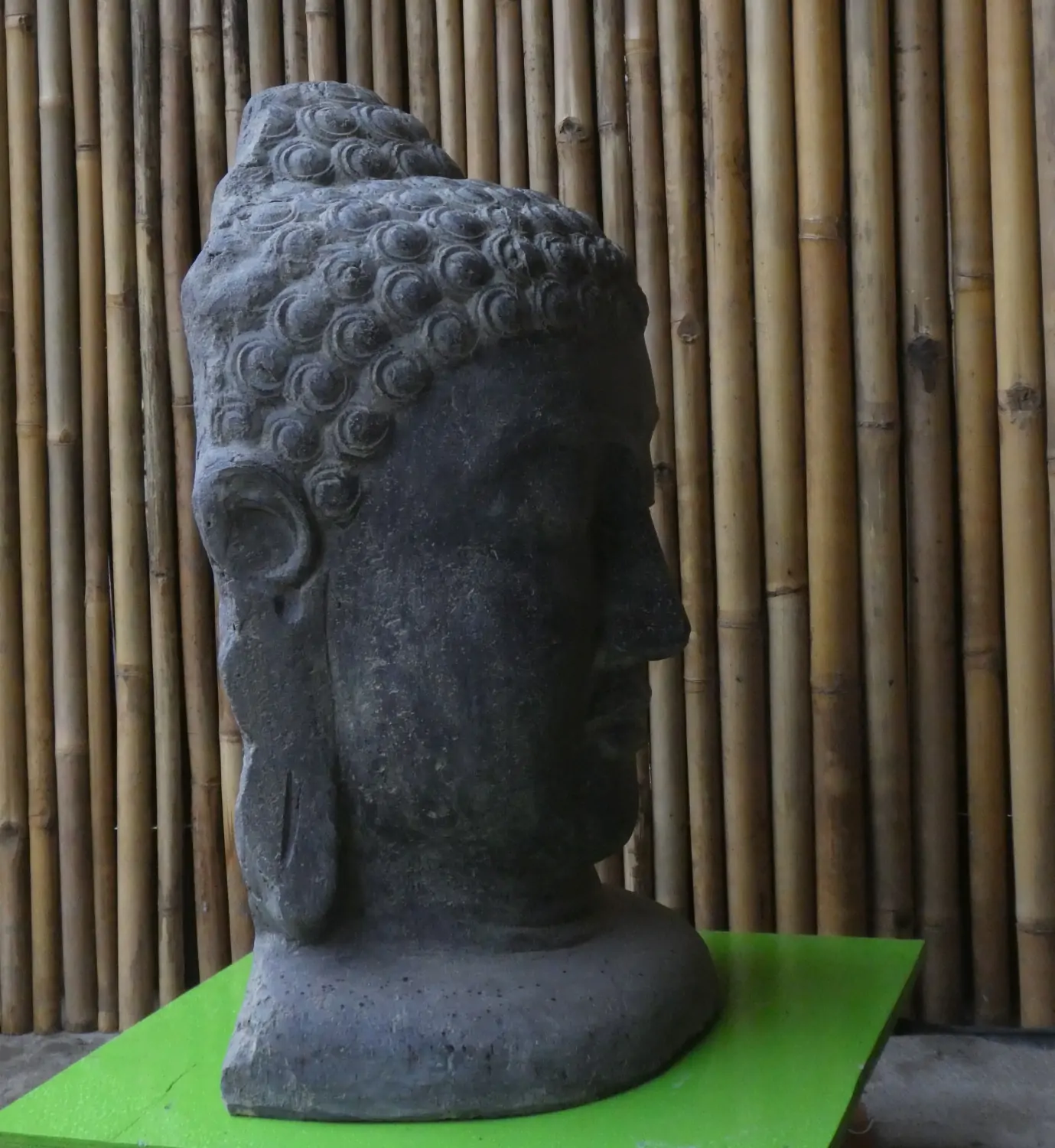  Product image 2 of the product “Buddha Mask - half head, in the sizes from 75cm to 125cm, Antique Finish ”